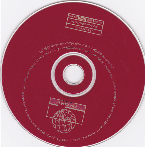 Hemisphere No More CD - photo 3