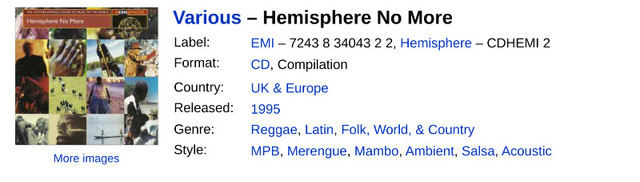 Hemisphere No More CD - photo 5