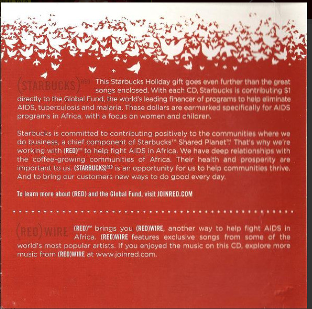 All You Need Is Love Label: Starbucks Coffee CD - photo 5