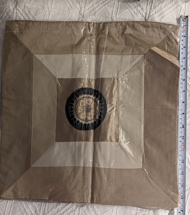 TWO Vintage Cambodian Pillowcase Cushion Cover - 1974