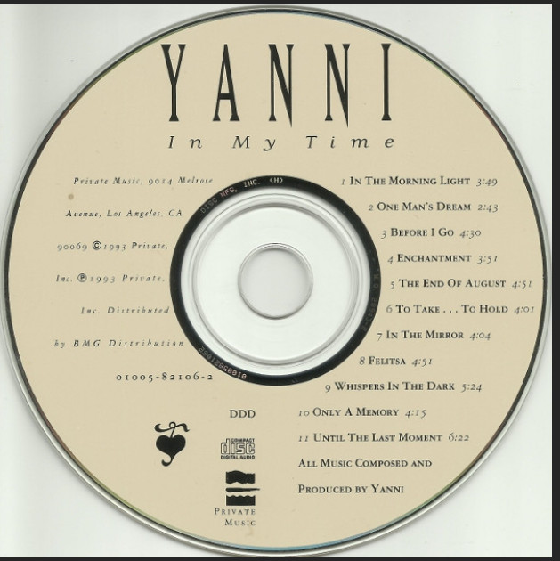 CD In My Time Yanni (Artist) - photo 3