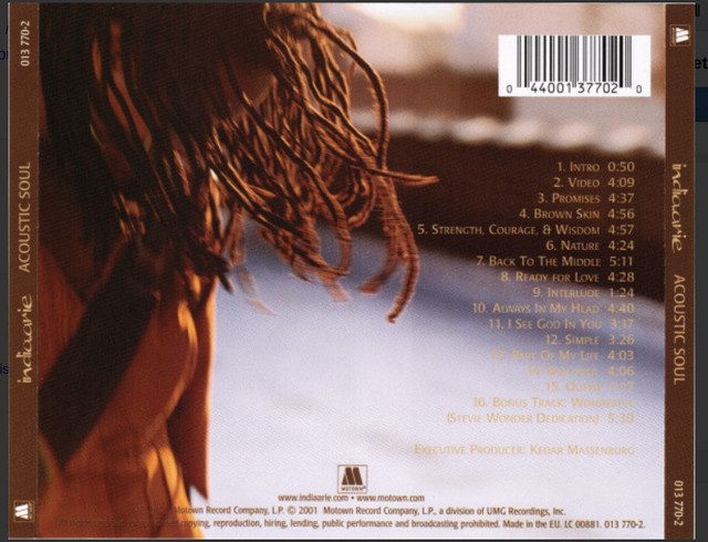 Acoustic Soul India.Arie (Artist) : CD - photo 2