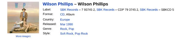 Wilson Phillips : WILSON PHILLIPS Audio CD image indicator(5)
