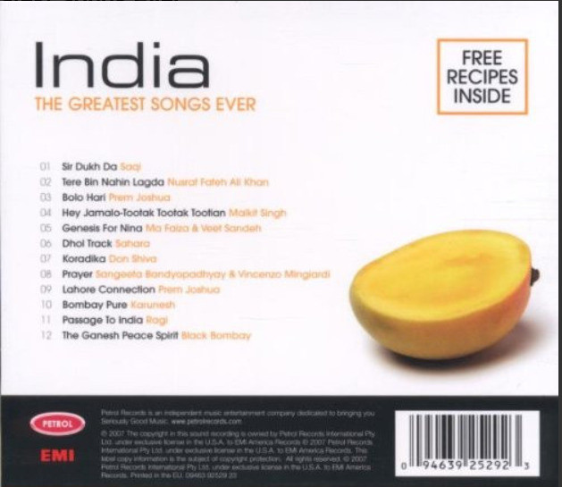 Greatest Songs Ever: India Petrol Presents (Artist) CD - photo 2