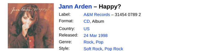 Happy? - Arden, Jann (Artist) Format: Audio CD - photo 4