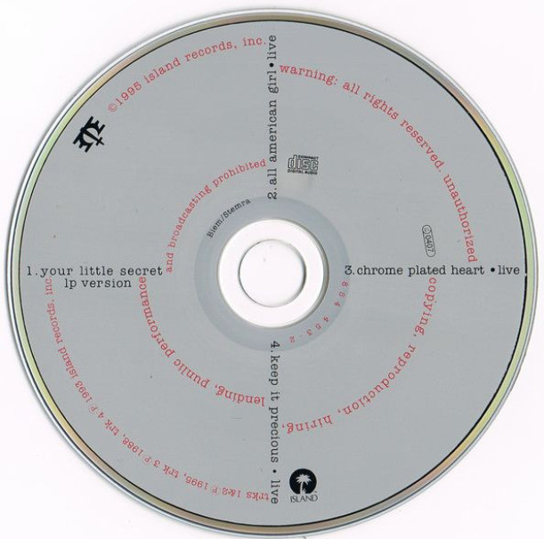 Melissa Etheridge – Your Little Secret CD - photo 3