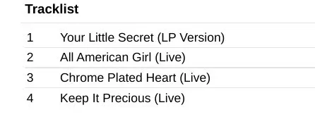 Melissa Etheridge – Your Little Secret CD image indicator(4)