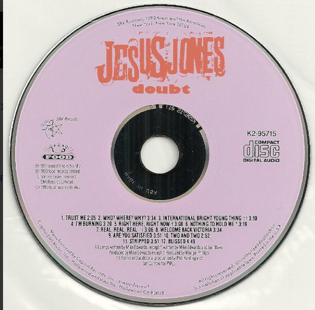 Doubt Jesus Jones (Artist) Format: Audio CD - photo 3