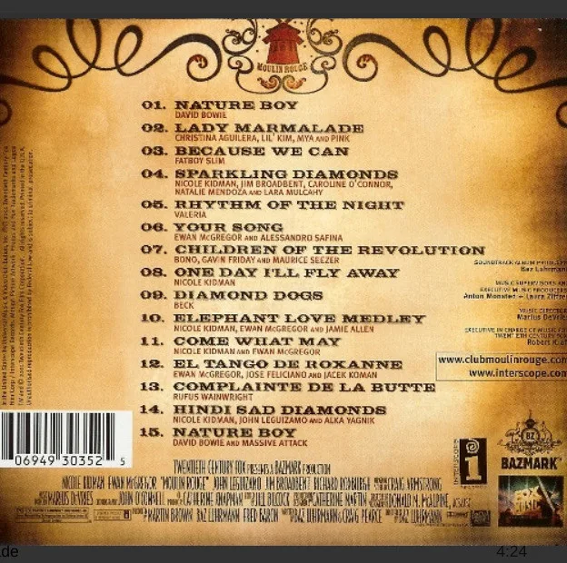 Moulin Rouge (Music From Baz Luhrmann's Film) CD image indicator(2)