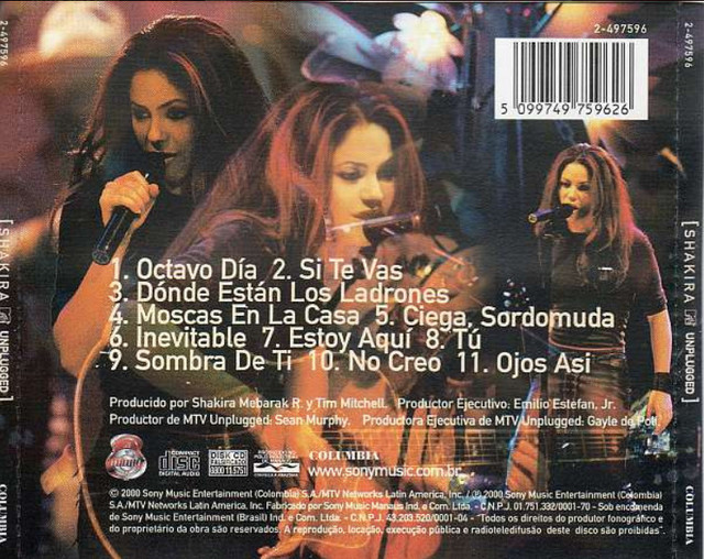 Mtv Unplugged (Latin) Shakira (Artist) Format: Audio CD - photo 2