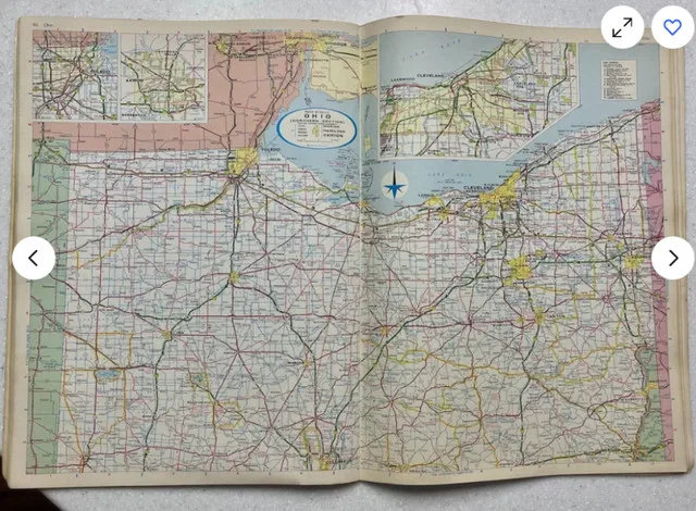 1975 Rand McNally Road Atlas USA Can image indicator(4)