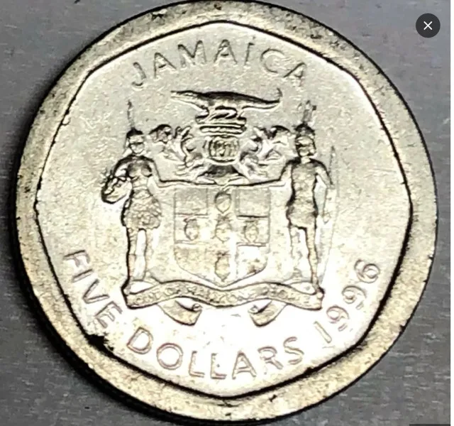 Jamaican $5 dollar coin circa 1996 image indicator(2)