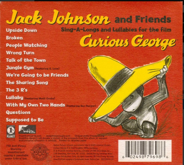 Curious George: Sing-A-Longs and Lullabies for the Film CD - photo 2