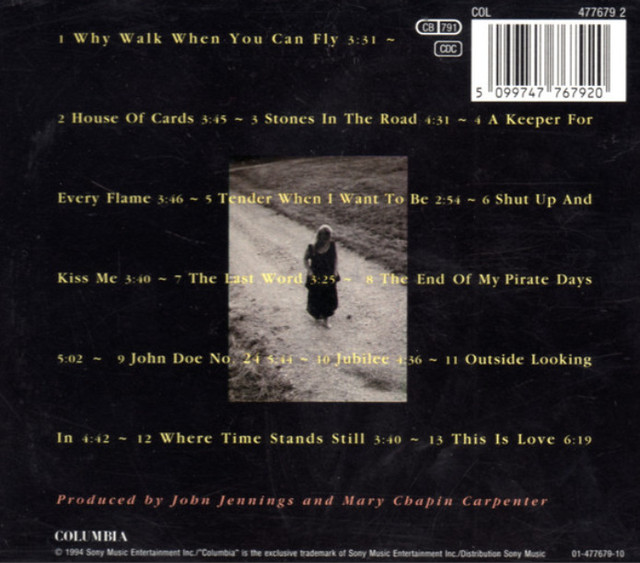 Stones In The Road CD - Mary Chapin Carpenter - photo 2
