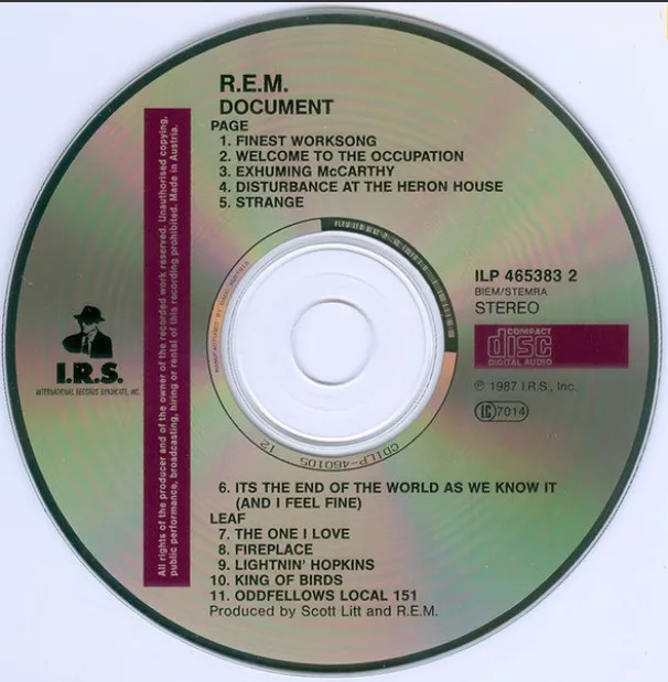 Document R.E.M. (Artist) Format : CD image indicator(3)