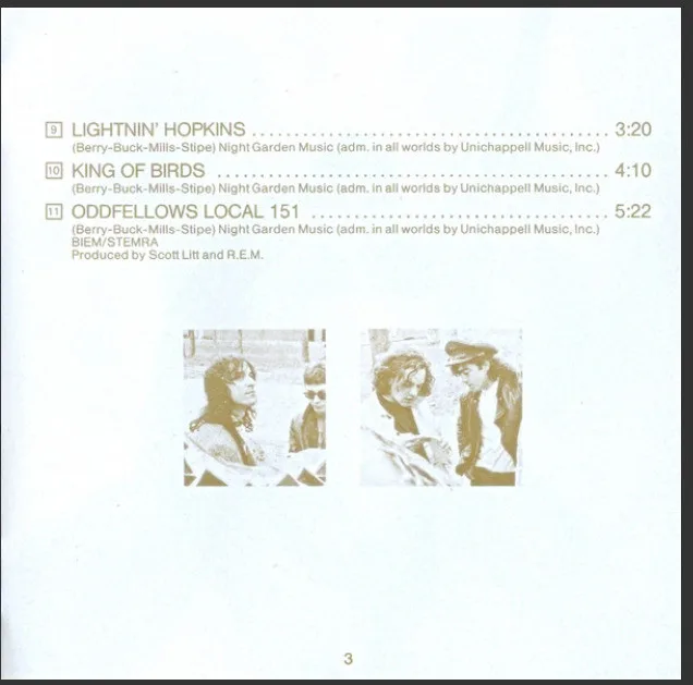 Document R.E.M. (Artist) Format : CD image indicator(6)