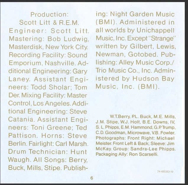 Document R.E.M. (Artist) Format : CD image indicator(8)