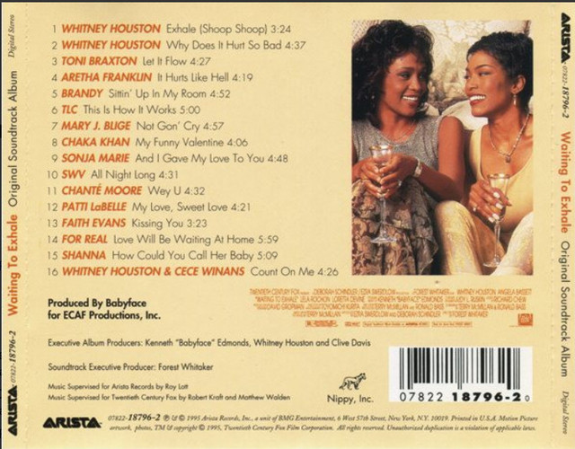 Waiting To Exhale: Original Soundtrack Album CD - photo 2