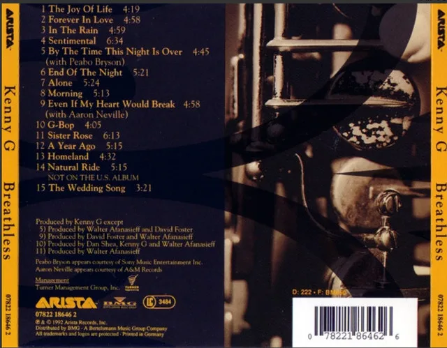 Breathless : Kenny G (Artist) Format : CD image indicator(2)