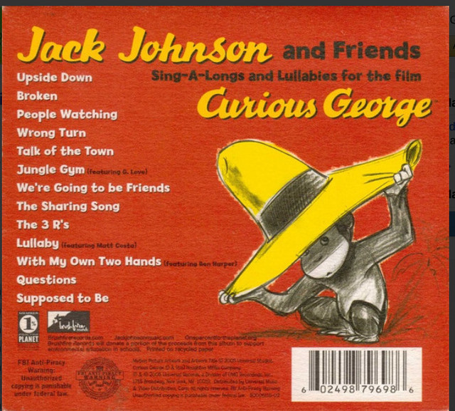 Curious George: Sing-A-Longs and Lullabies for the Film CD - photo 2