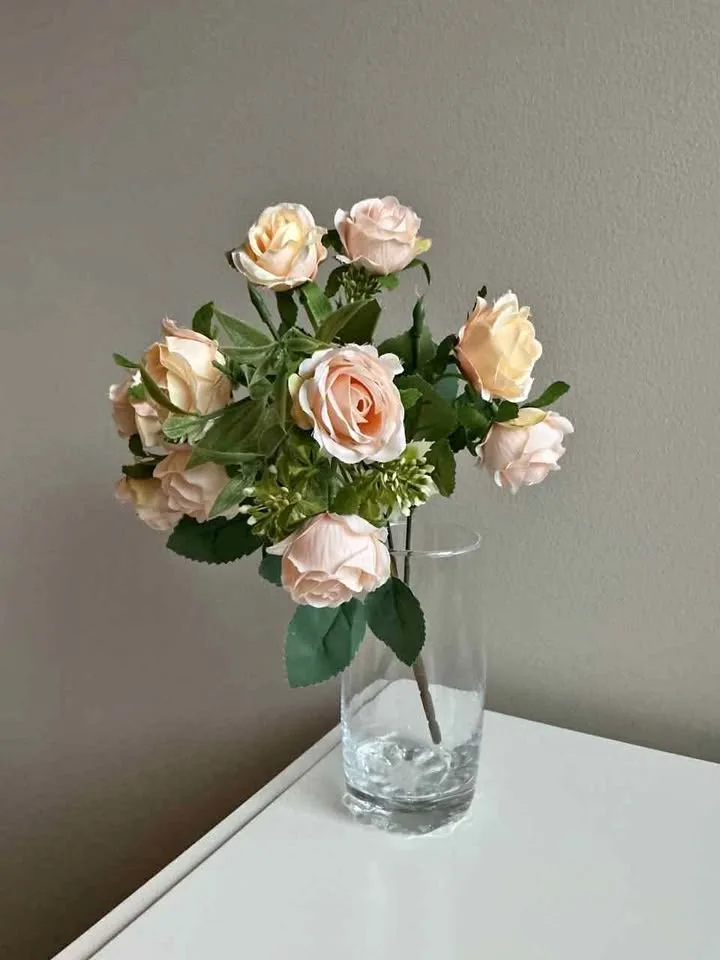 Artificial Peach Roses 🌸 thumbnail