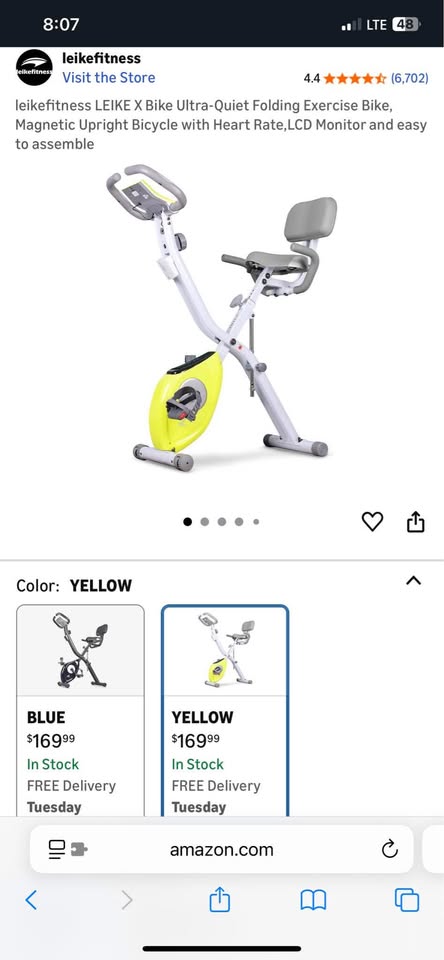 Folding Exercise Bike – With Digital Monitor & Resistance - photo 3