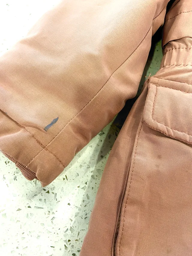 H&M Pink Parka Jacket toddler girl size 4T image indicator(4)