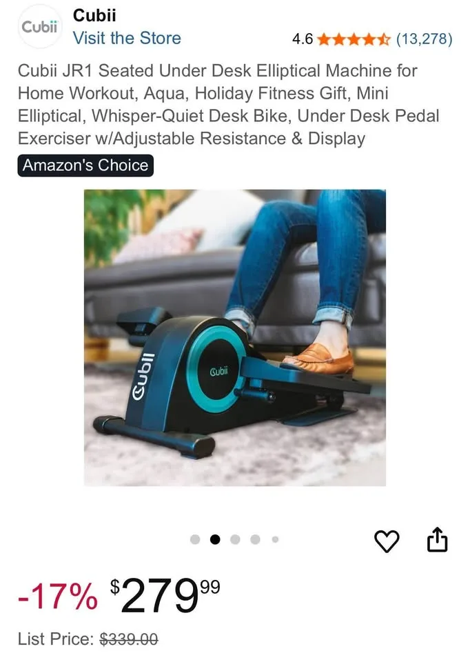 Gubii - Seated Under Desk Elliptical image indicator(2)