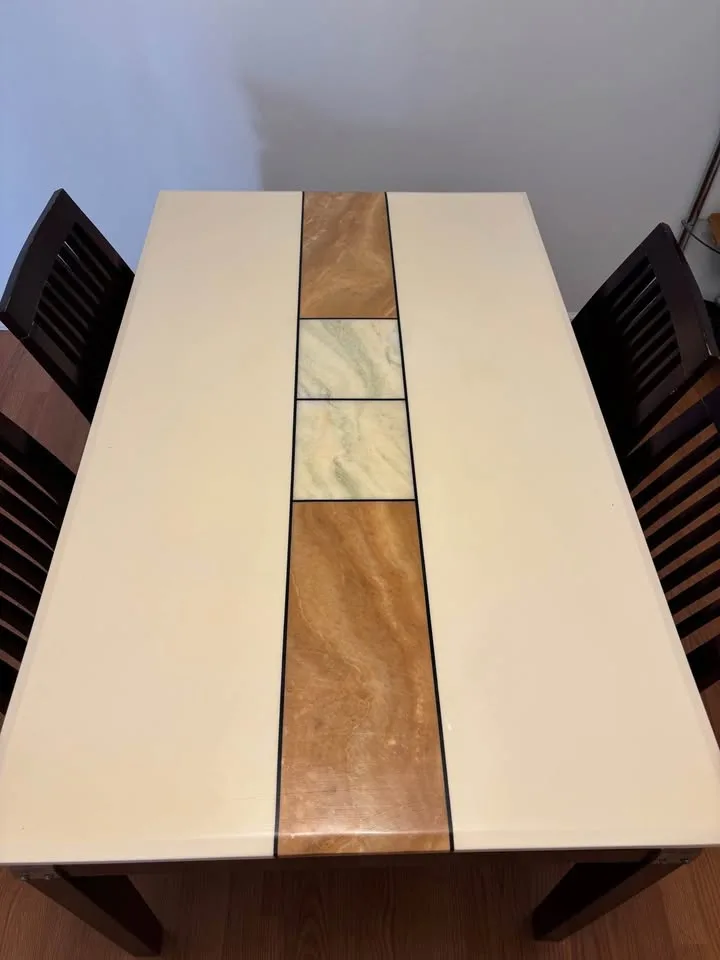 Marble Dining Table with 4 Chairs image indicator(3)