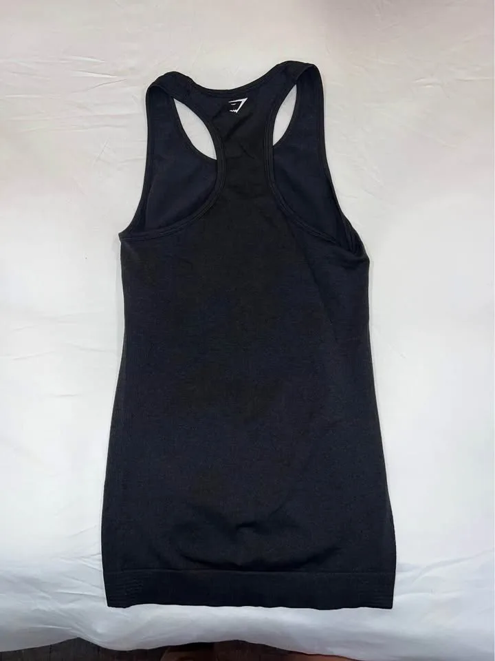 Gymshark Vital Seamless Vest - Black Marl image indicator(2)