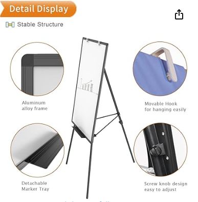 Viz-pro Magnetic Tripod whiteboard easel - photo 4