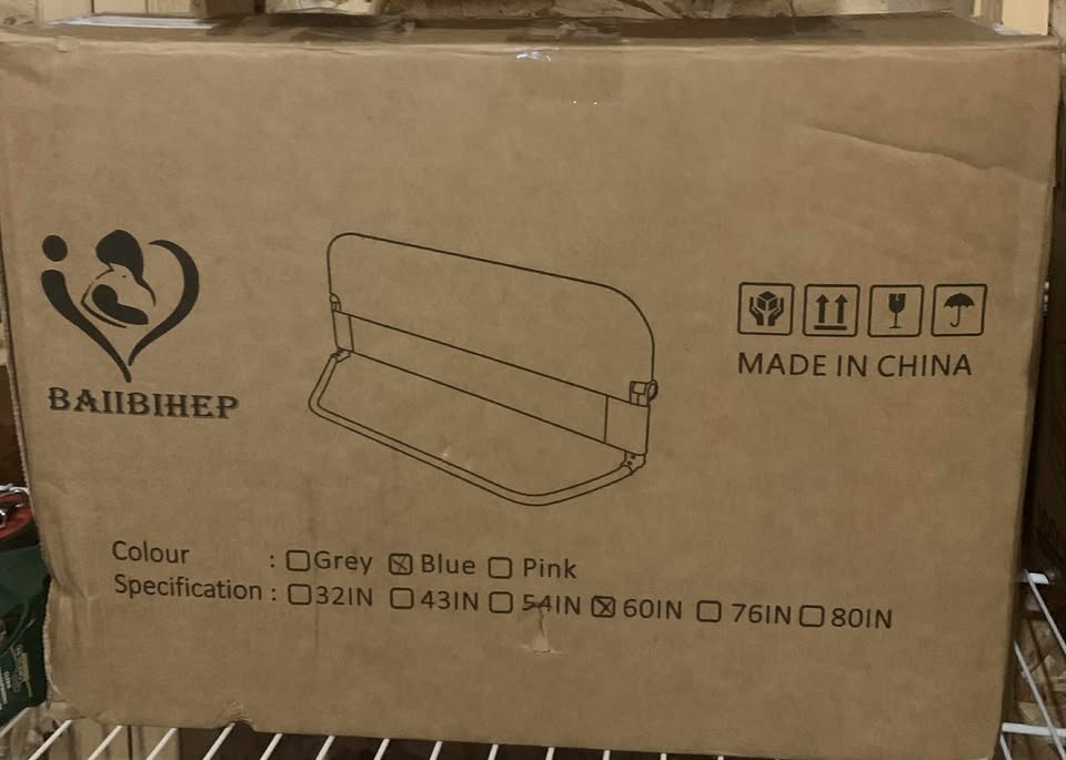 Foldable baby bed guard rail 60" - photo 4