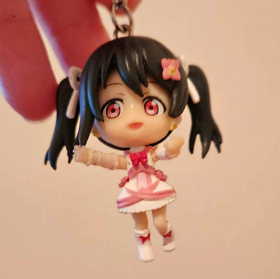 Chibi anime girl keychain