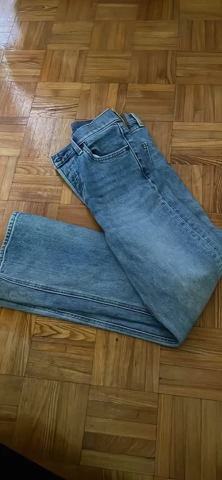 Denim forum the Bailey high rise crop flare jeans size 25 image indicator(5)