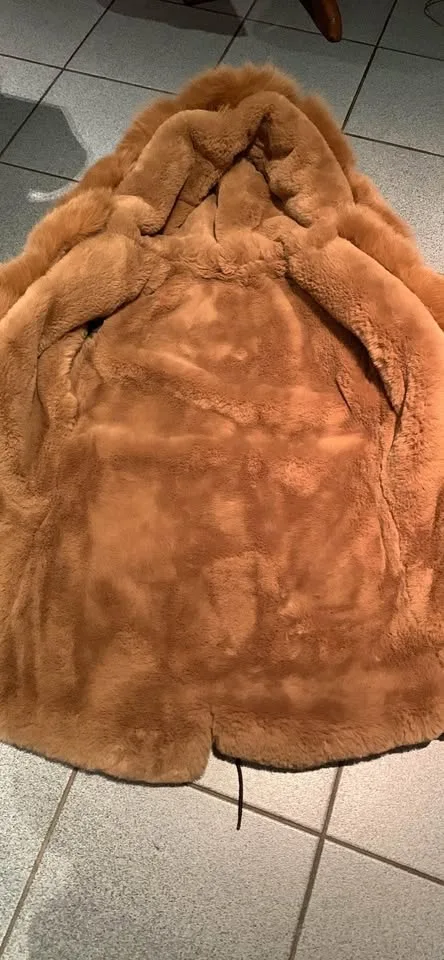 Women’s black winter coat with real fur size small image indicator(5)