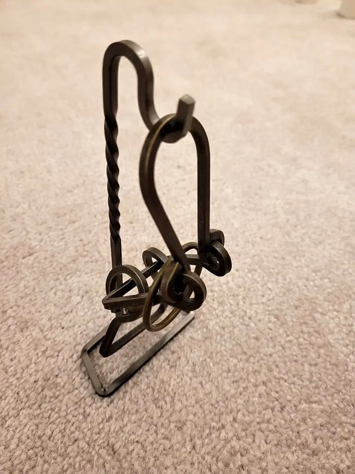 Metal brain teaser disentanglement puzzle thumbnail