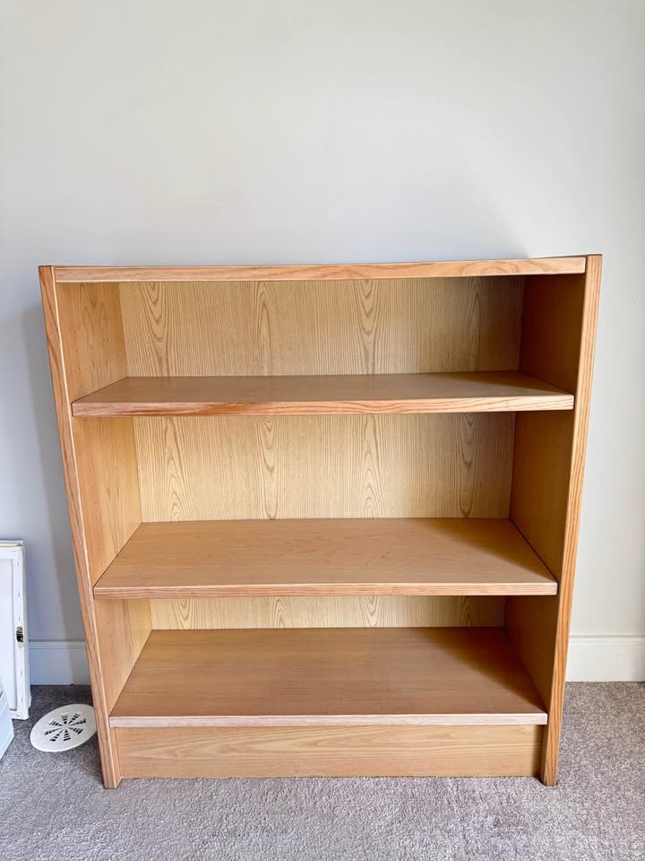 Wooden 3 Shelf Bookcase