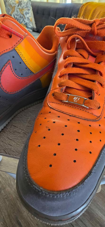 Nike Air Force 1 Low Barkley Pack Stealth Orange US 12 - photo 4