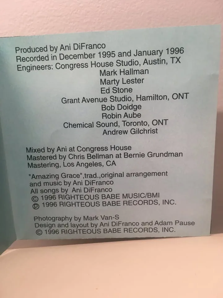 Ani Difranco - Dilate - CD With Lyric Sheet - Like New image indicator(7)