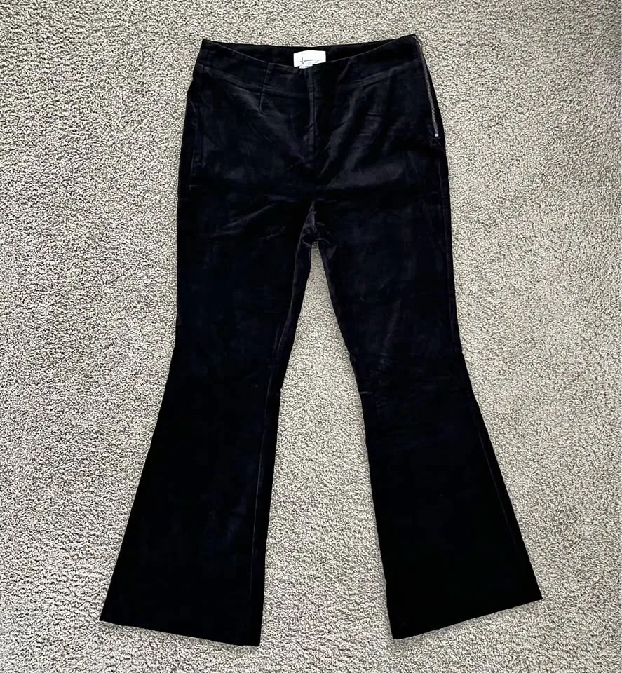 Anthropologie Velvet Flare Pants Retro Style thumbnail
