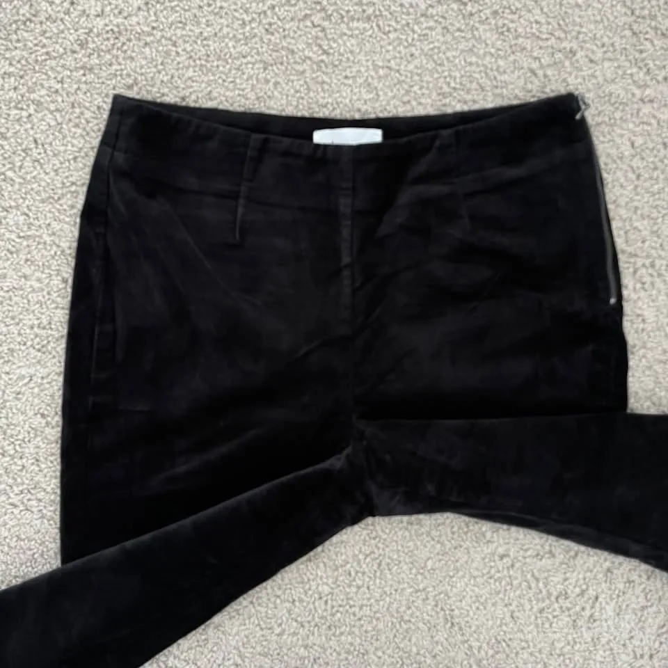 Anthropologie Velvet Flare Pants Retro Style image indicator(3)