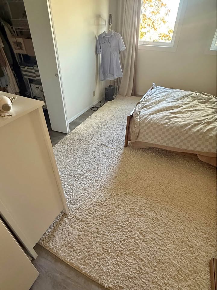 Extra large white rug
