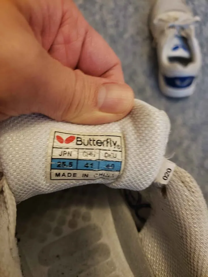 White butterfly table tennis shoes image indicator(5)