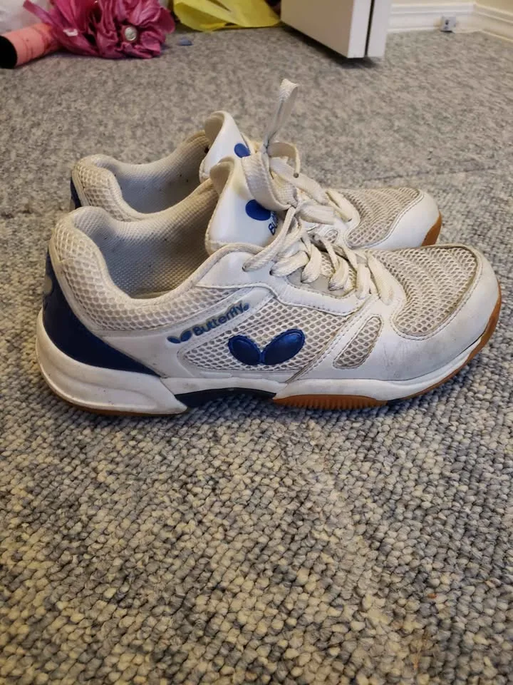 White butterfly table tennis shoes image indicator(6)