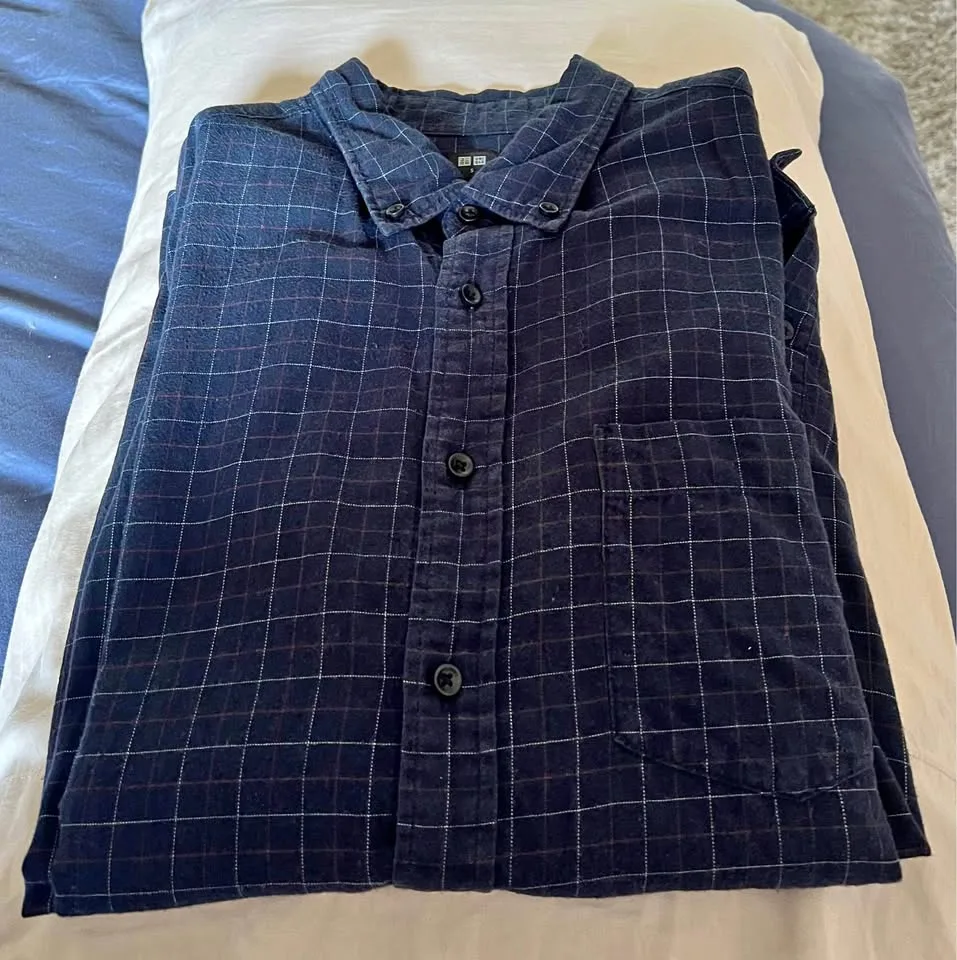 Uniqlo Shirt - Navy Blue S