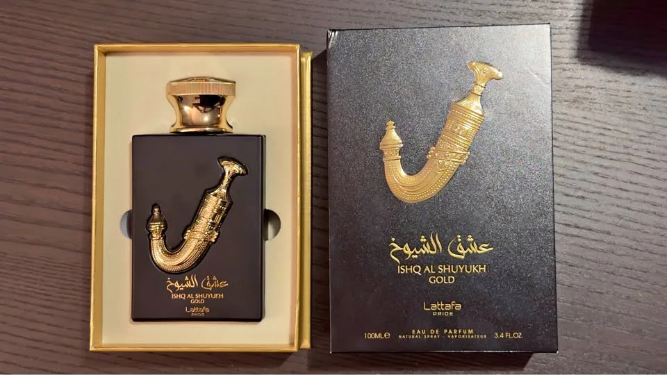 Lattafa Ishq Al Shuyukh Gold for Men EDP 3.4 oz thumbnail