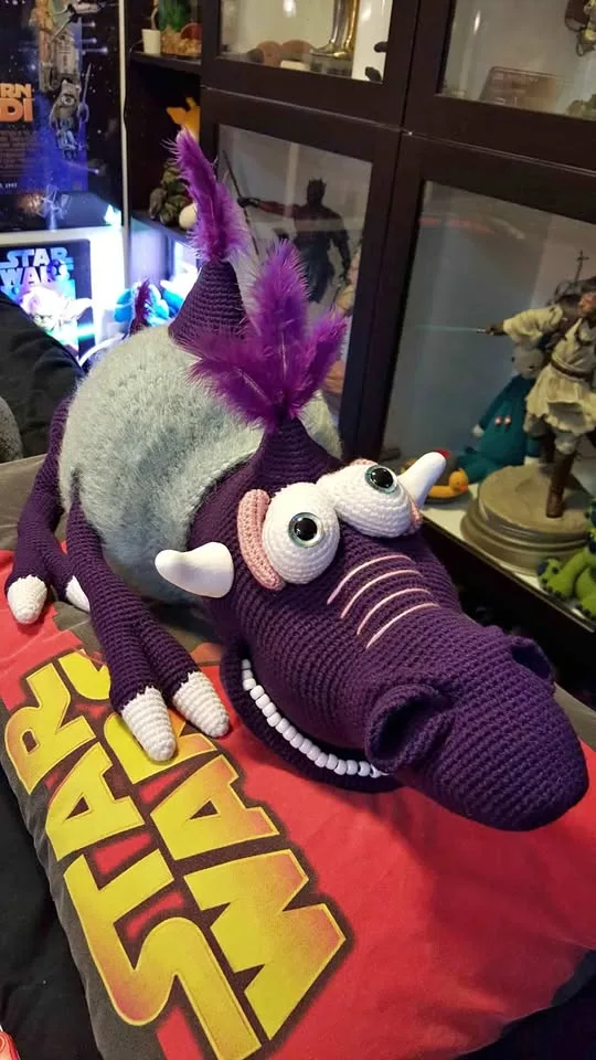 Purple Creature Amigurumi Crochet thumbnail