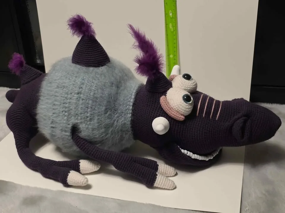 Purple Creature Amigurumi Crochet image indicator(2)