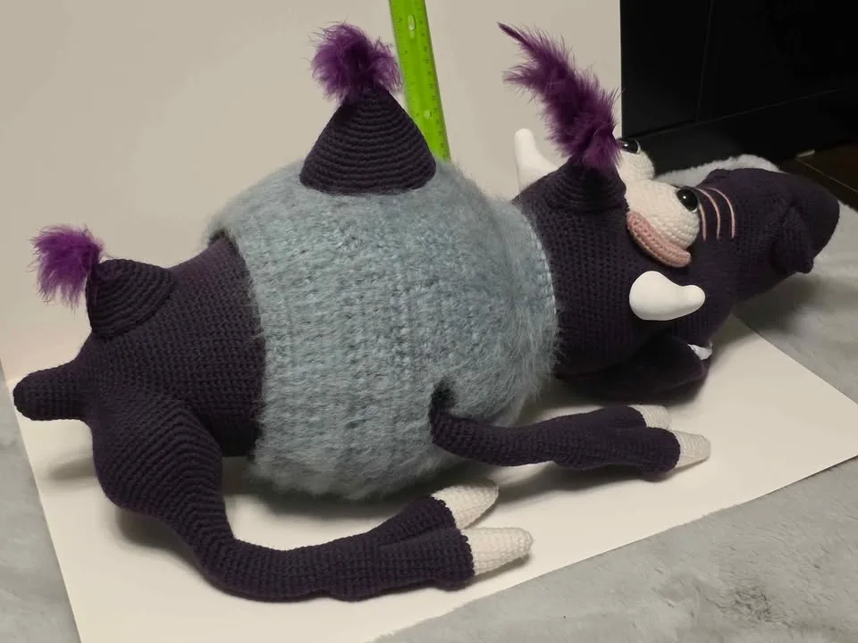 Purple Creature Amigurumi Crochet image indicator(4)