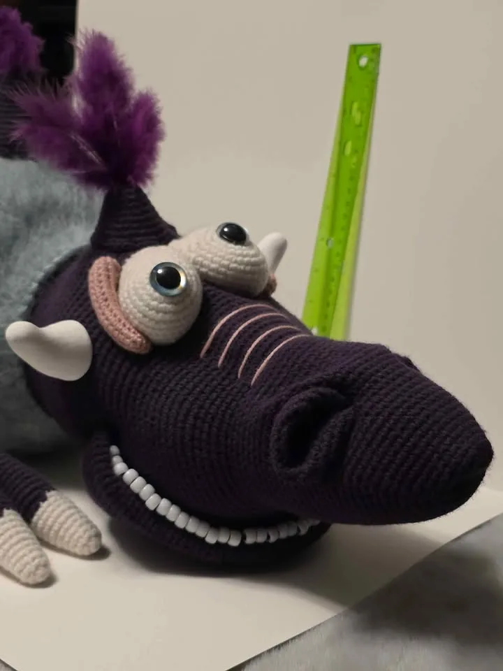 Purple Creature Amigurumi Crochet image indicator(5)